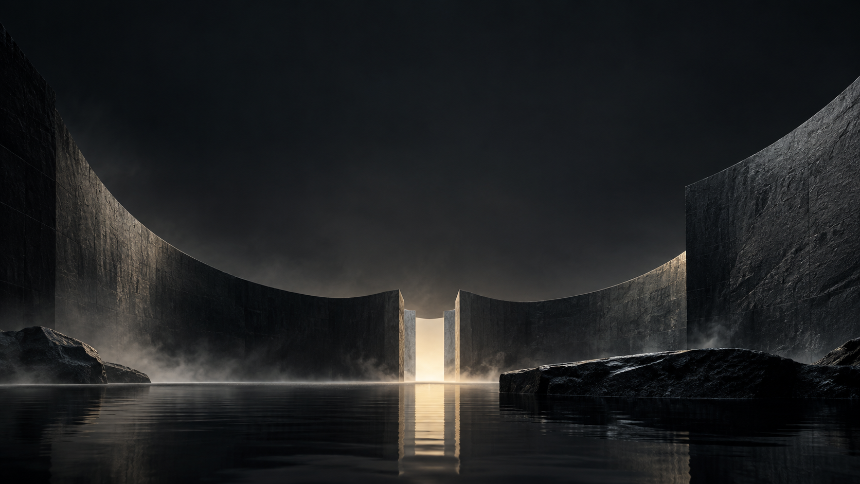 A luminous architectural passage